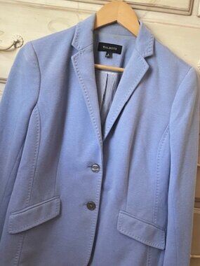 Talbots Periwinkle Blazer - two button- size 8